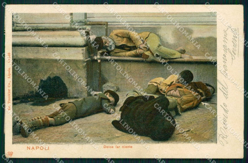 Napoli Città Costumi Dolce far Niente Trenkler 14569 cartolina MX6926 – fronte