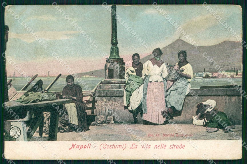 Napoli Città Costumi Vita Strada Alterocca 5647 cartolina MX6929 – fronte