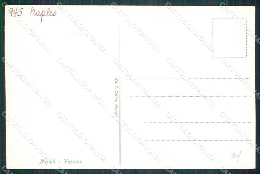Napoli Città Costumi Vaccaio cartolina MX6939 – retro