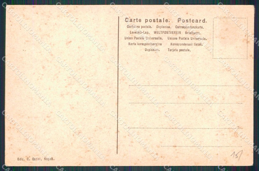 Napoli Città Costumi Tarantella Sorrentina cartolina MX6958 – retro