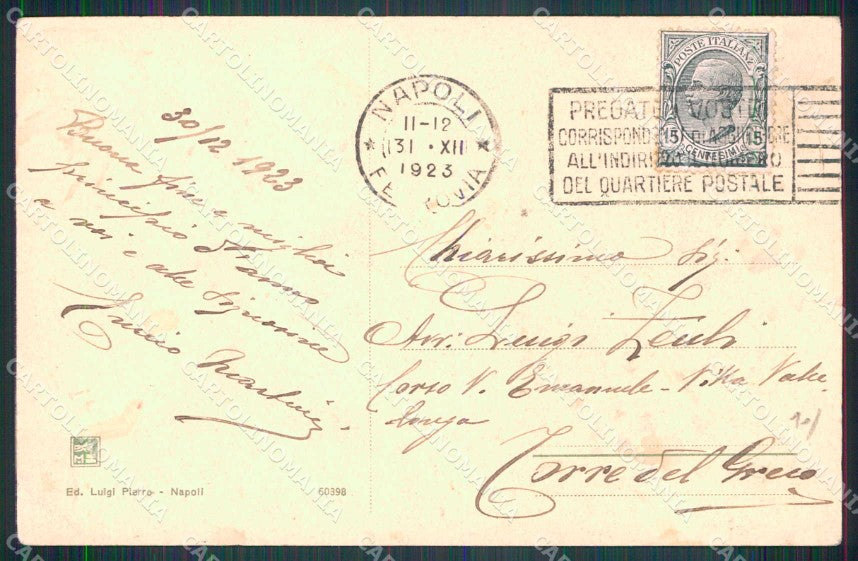 Napoli Città Costumi Scugnizzi STRAPPINO cartolina MX6968 – retro
