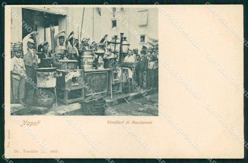 Napoli Città Costumi Maccheronaio Trenkler 4483 SCOLLATA cartolina MX6979 – fronte