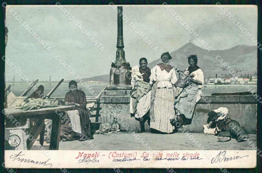 Napoli Città Costumi Vita Strada Alterocca 5647 cartolina MX6989 – fronte