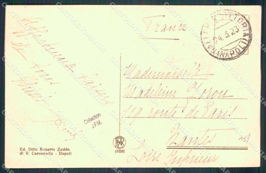 Napoli Città Mergellina Barche Peschereccie Mestieri cartolina MX7005 – retro