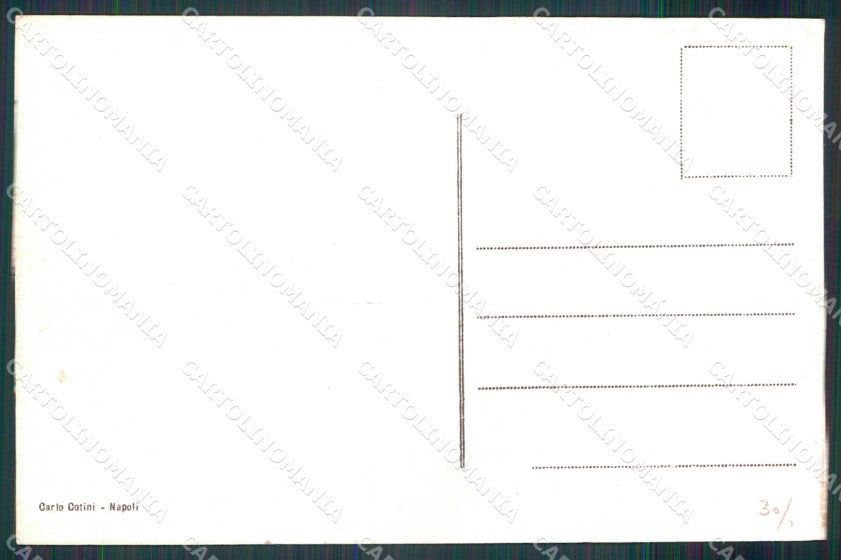 Napoli Città Costumi Venditore Latte cartolina MX7013 – retro