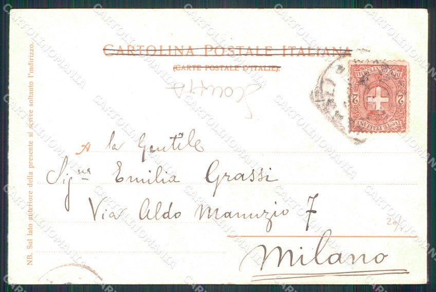 Napoli Città Costumi Curricolo Alinari SCOLLATA cartolina MX7014 – retro