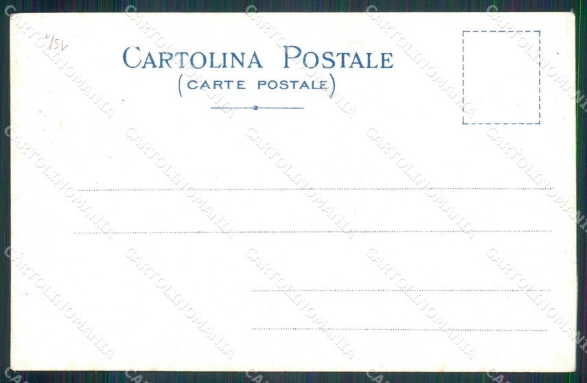 Napoli Città Costumi Villa Nazionale Alinari cartolina MX7034 – retro