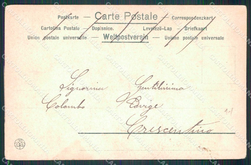 Napoli Città Costumi Scugnizzi cartolina MX7058 – retro