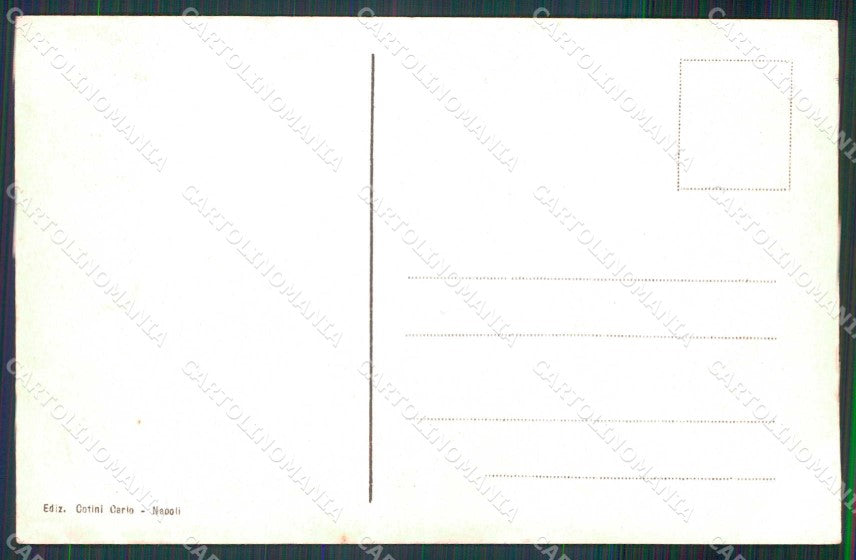 Napoli Città Costumi Curricolo cartolina MX7064 – retro