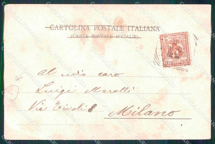 Napoli Città Costumi Venditore Erbaggi STRAPPINO cartolina MX7079 – retro
