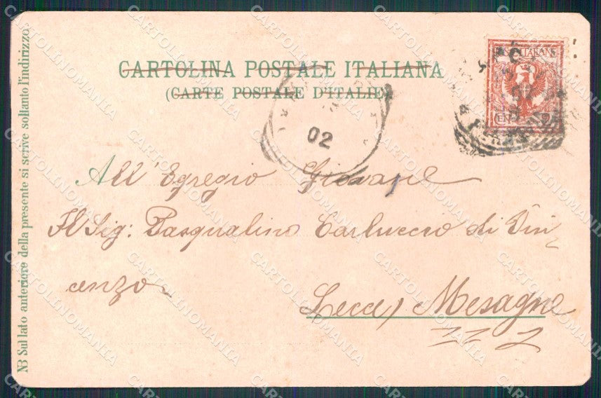 Napoli Città Costumi Ragazzi Borgo Marinaro Santa Lucia cartolina MX7080 – retro