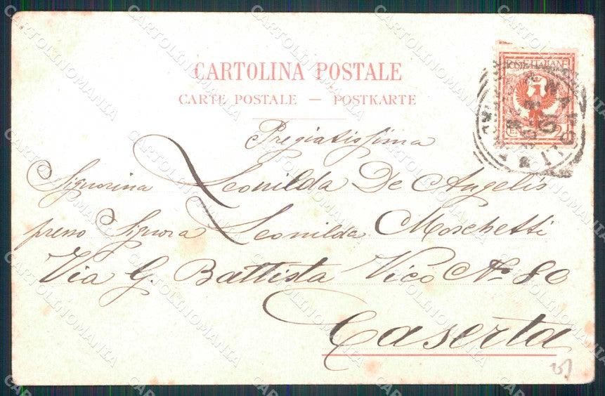 Napoli Città Costumi Tarantella Richter 207 cartolina MX7113 – retro