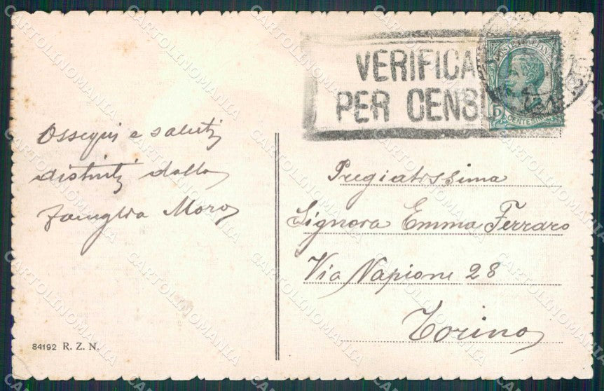 Napoli Città Costumi Tipi PIEGHINA cartolina MX7126 – retro