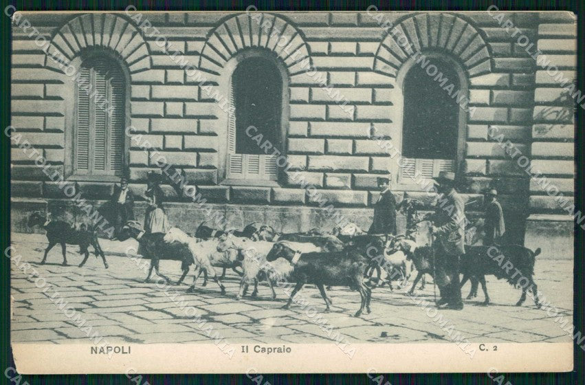 Napoli Città Costumi Capraio cartolina MX7139 – fronte
