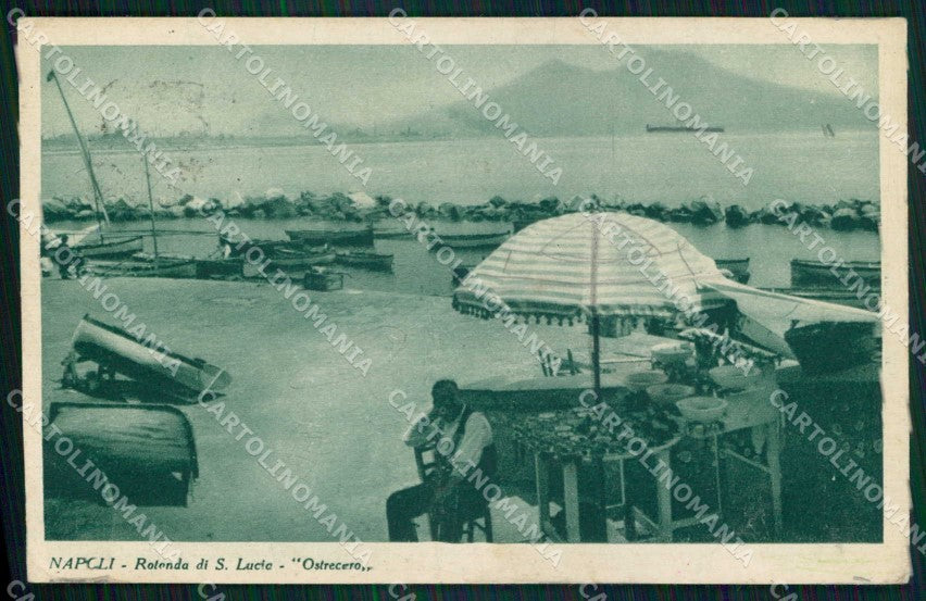 Napoli Città Costumi Ostrecaro Santa Lucia PIEGHE cartolina MX7145 – fronte