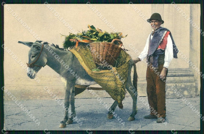 Napoli Città Costumi Venditore Erbaggi cartolina MX7153 – fronte