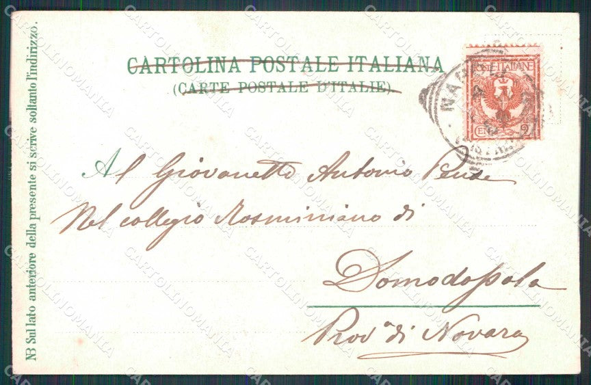 Napoli Città Costumi Pescatore Riposo cartolina MX7165 – retro