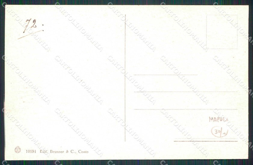 Napoli Città Vecchio Rione Brunner 10694 cartolina MX7189 – retro