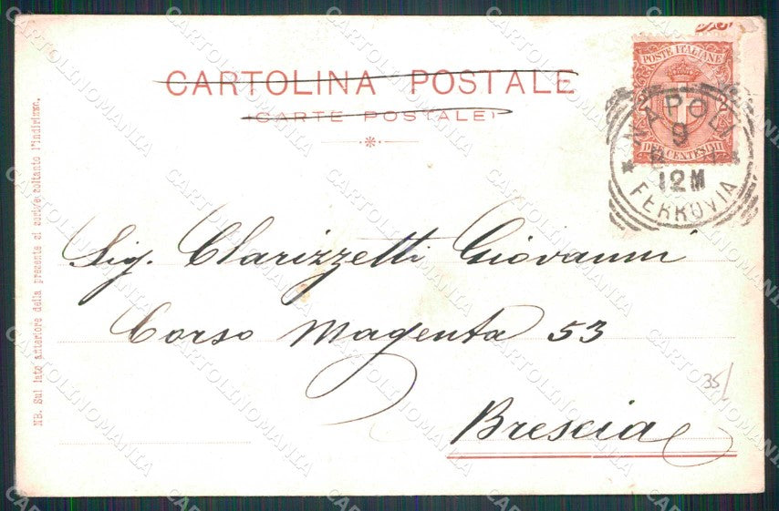 Napoli Città Vita Strada cartolina MX7190 – retro
