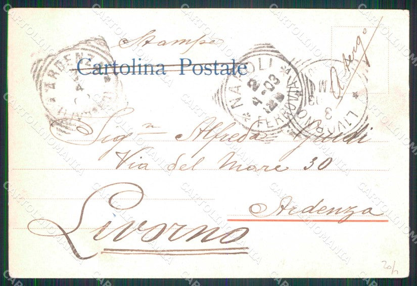 Napoli Città Mestieri Pescatori Richter 255 cartolina MX7192 – retro