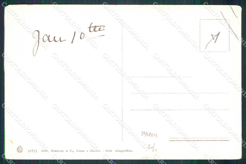 Napoli Città Mestieri Pescatori PIEGHINE Brunner 10711 cartolina MX7195 – retro