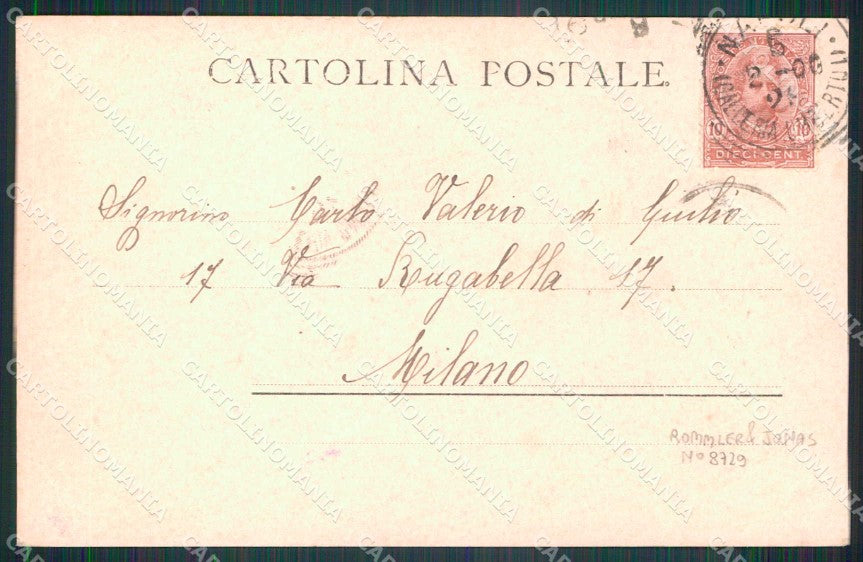Napoli Città Costumi Carretta Contadino Rommler 8729 cartolina MX7215 – retro