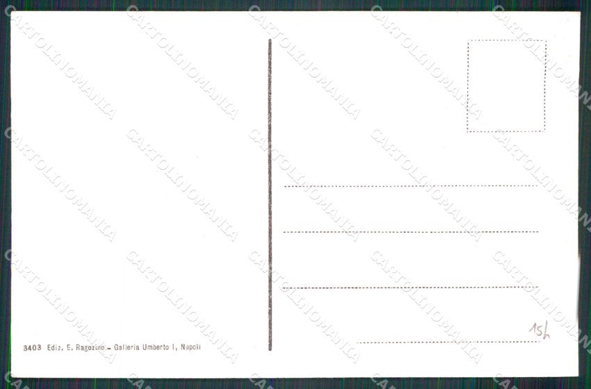 Napoli Città Costumi Fabbrica Maccheroni Ragozino 3403 cartolina MX7217 – retro