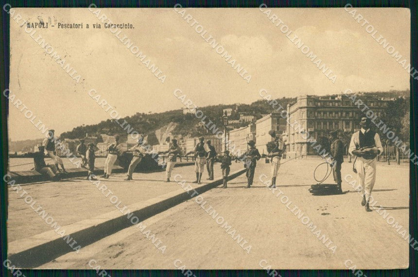 Napoli Città Mestieri Via Caracciolo Pescatori Ragozino 79 cartolina MX7218 – fronte