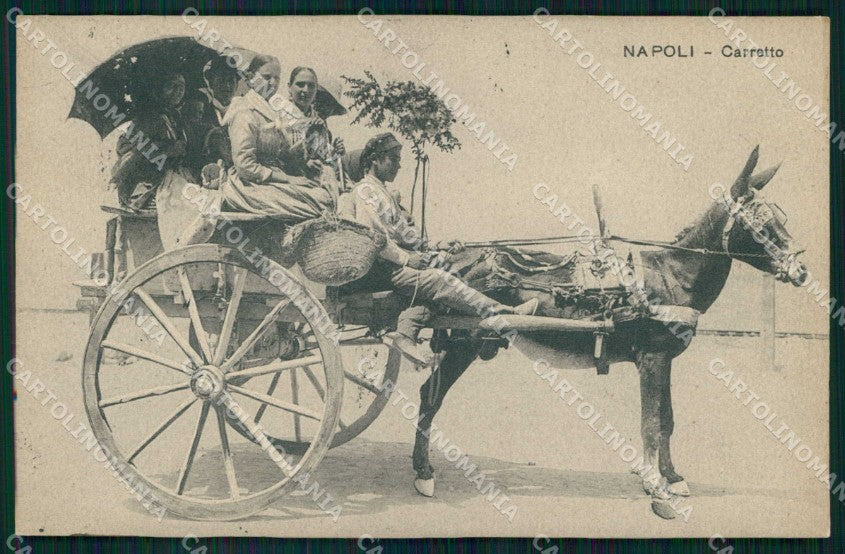 Napoli Città Costumi Carretto Ragozino 17656 cartolina MX7220 – fronte