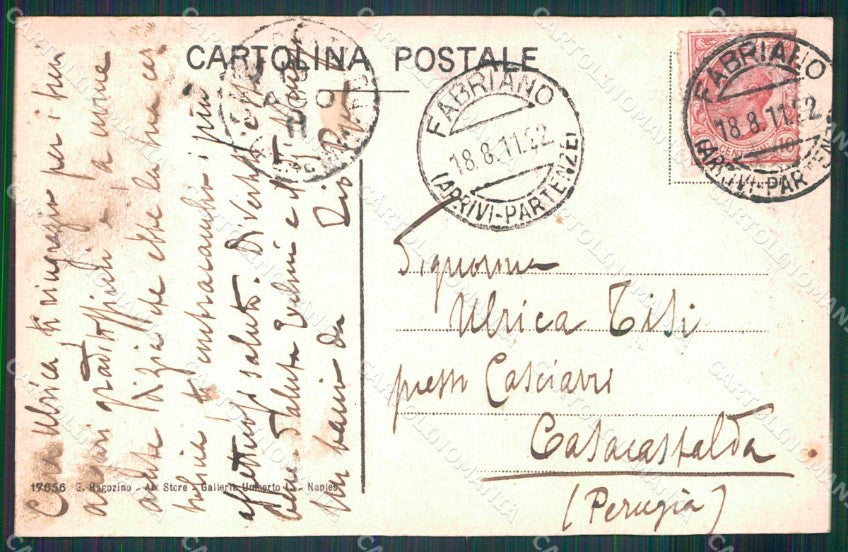 Napoli Città Costumi Carretto Ragozino 17656 cartolina MX7220 – retro