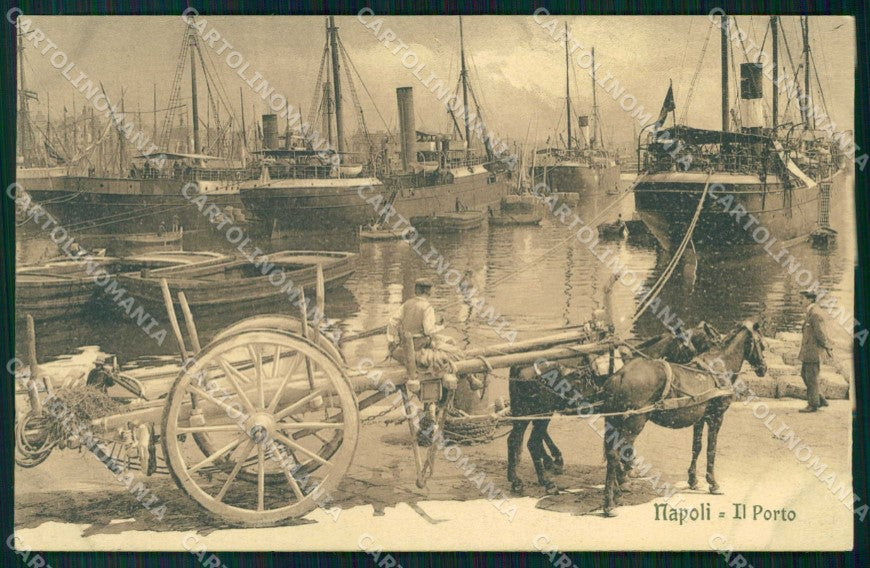 Napoli Città Porto con Barche Ragozino 22989 cartolina MX7221 – fronte