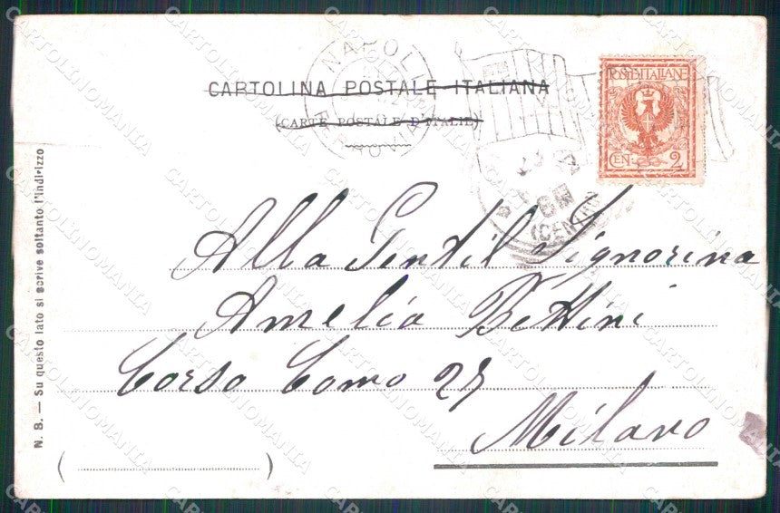 Napoli Città Costumi Venditore Erbaggi Ragozino 45 cartolina MX7235 – retro