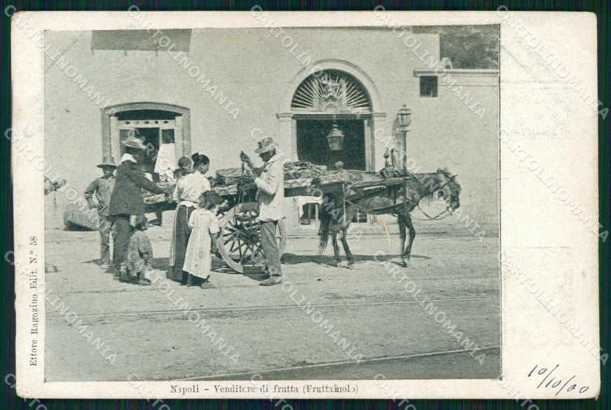Napoli Città Costumi Fruttaiuolo Ragozino 58 cartolina MX7236 – fronte
