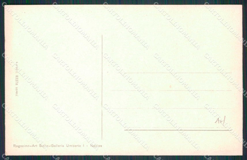 Napoli Città Costumi Tarantella Ragozino 8337 cartolina MX7246 – retro
