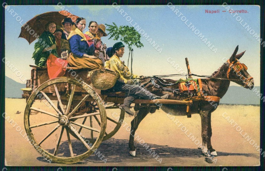 Napoli Città Costumi Carretto Ragozino 20 cartolina MX7247 – fronte