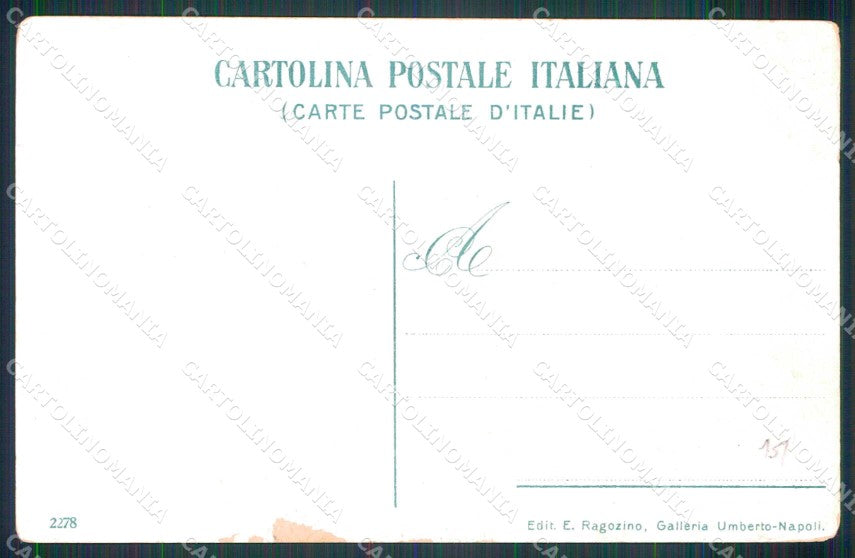 Napoli Città Costumi Tarantella Ragozino 2278 cartolina MX7251 – retro