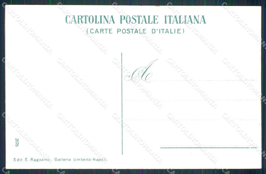 Napoli Città Costumi Fabbrica Maccheroni Ragozino 2676 cartolina MX7253 – retro