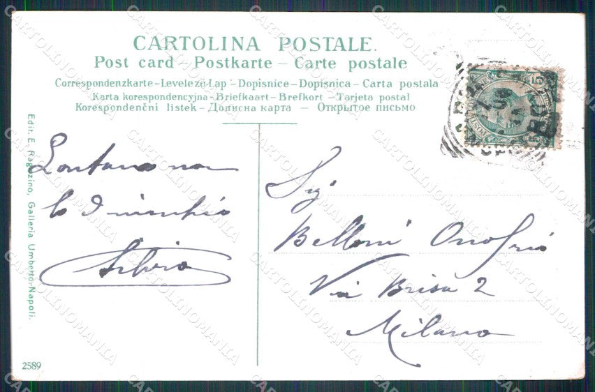 Napoli Città Mestieri Pescatori Via Caracciolo Ragozino 2589 cartolina MX7254 – retro