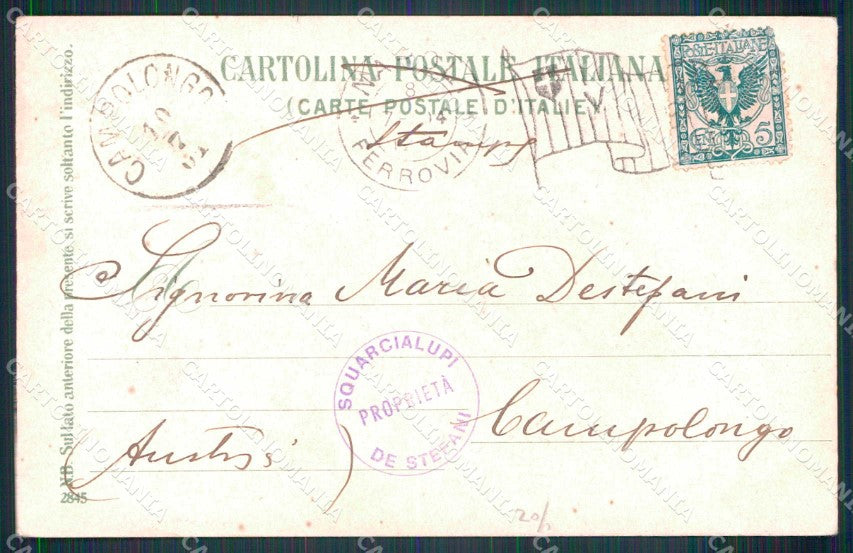 Napoli Città Mestieri Barca Pescatori Ragozino 2845 cartolina MX7262 – retro
