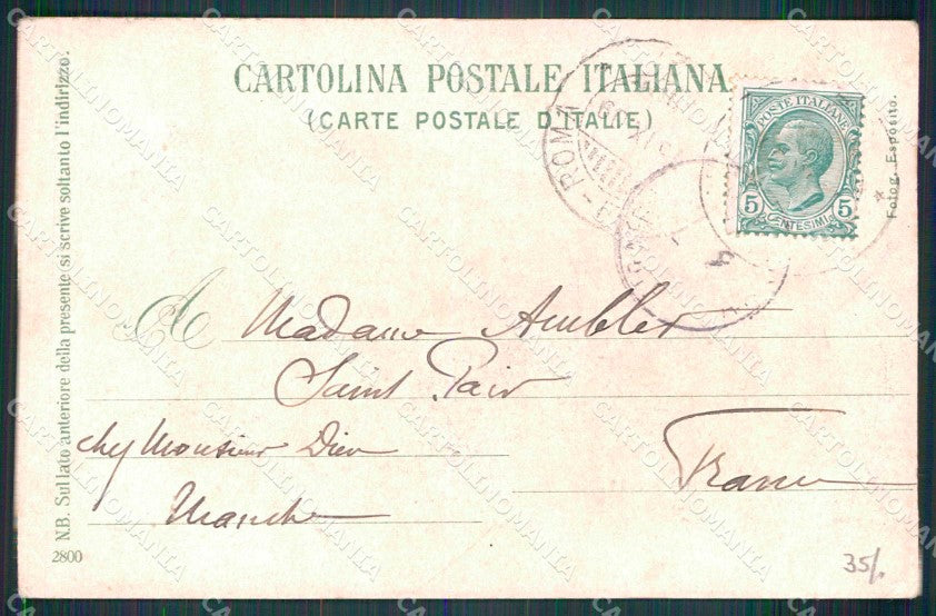 Napoli Città Costumi Venditori Piedigrotta Ragozino 2800 PIEGA cartolina MX7265 – retro