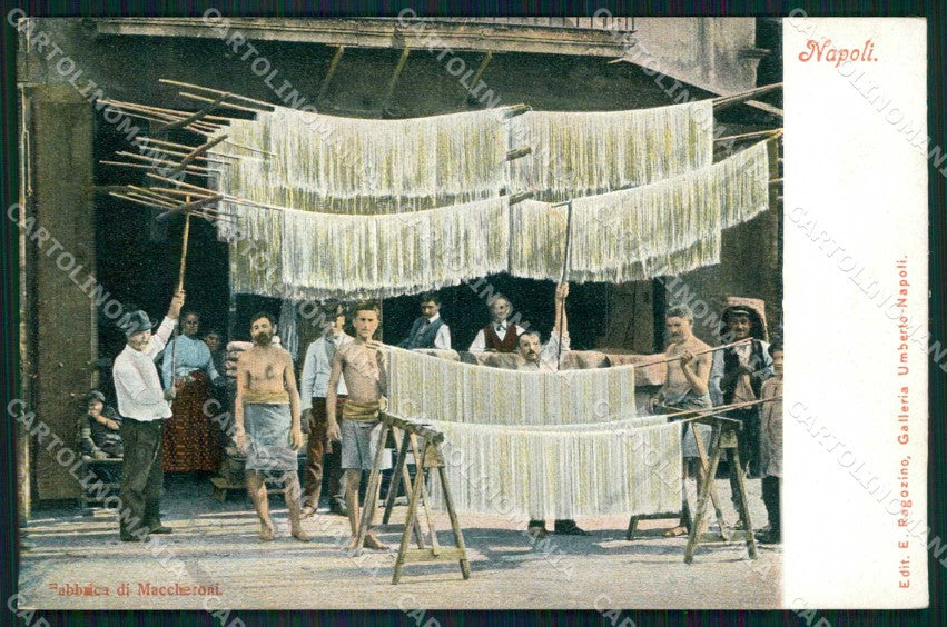 Napoli Città Costumi Fabbrica Maccheroni Ragozino 2676 cartolina MX7277 – fronte