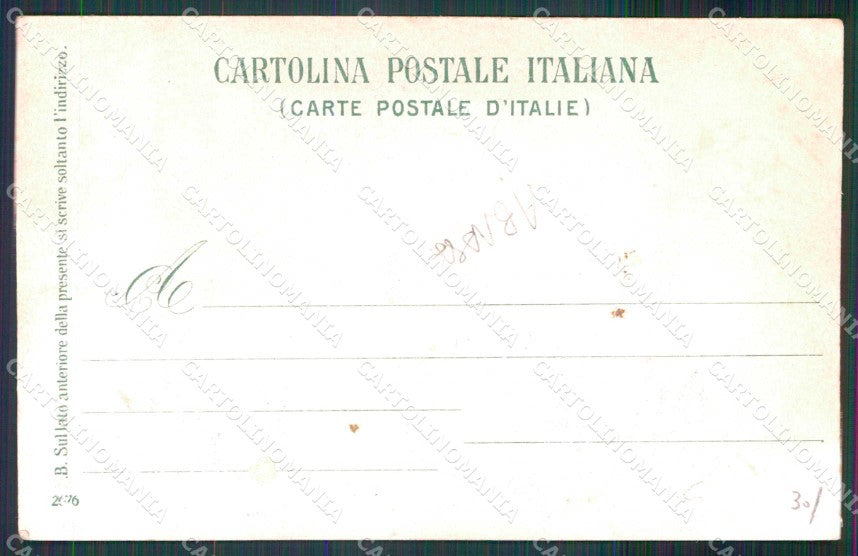 Napoli Città Costumi Fabbrica Maccheroni Ragozino 2676 ABRASA cartolina MX7278 – retro