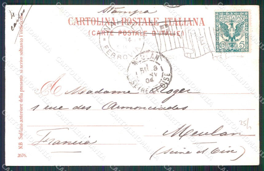 Napoli Città Costumi Fabbrica Maccheroni Ragozino 2676 cartolina MX7279 – retro