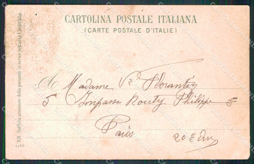 Napoli Città Costumi Carro Farina Ragozino 2588 cartolina MX7291 – retro