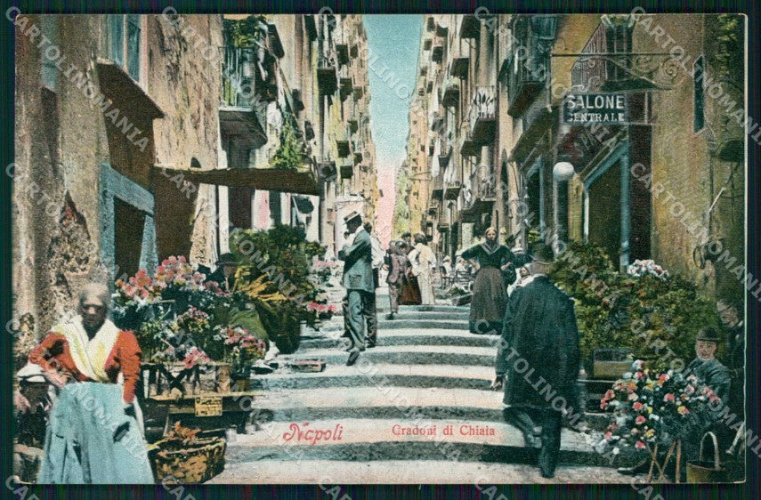 Napoli Città Gradoni Chiaia Ragozino 4527 cartolina MX7294 – fronte
