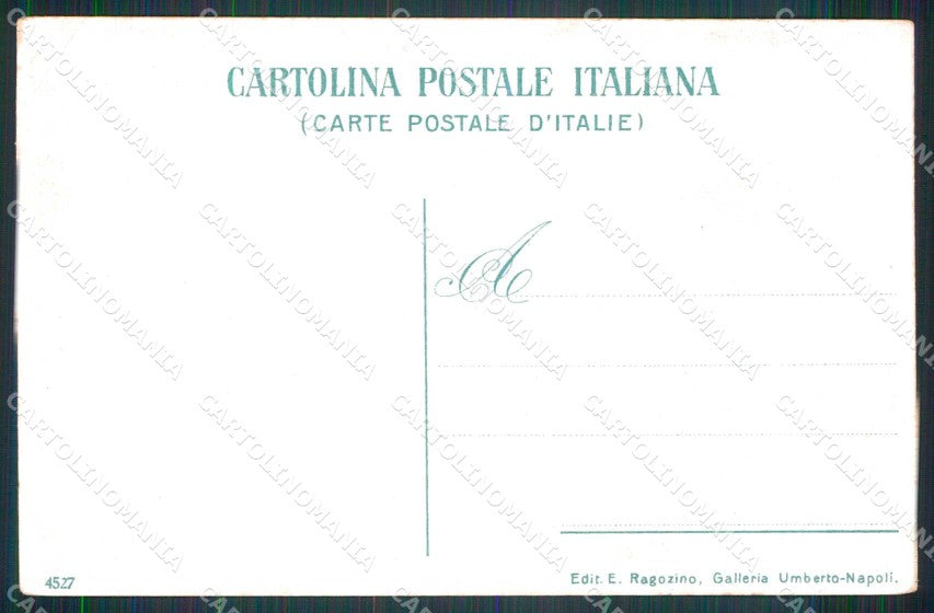 Napoli Città Gradoni Chiaia Ragozino 4527 PIEGA cartolina MX7295 – retro