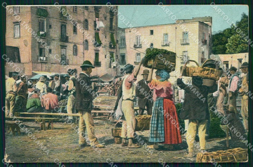 Napoli Città Costumi Mercato Frutta Ragozino 2802 cartolina MX7299 – fronte