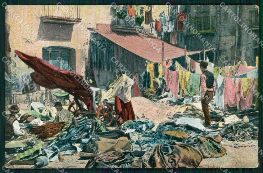 Napoli Città Costumi Mercato Cenci Ragozino 2803 cartolina MX7300 – fronte