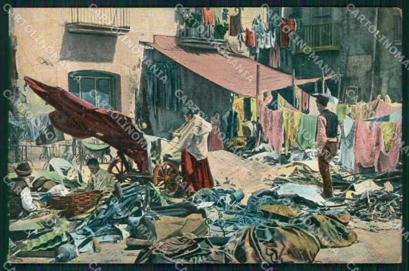 Napoli Città Costumi Mercato Cenci Ragozino 2803 cartolina MX7302 – fronte