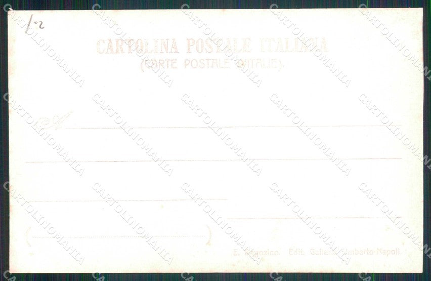 Napoli Città Costumi Carro Farina Ragozino Foto cartolina MX7319 – retro